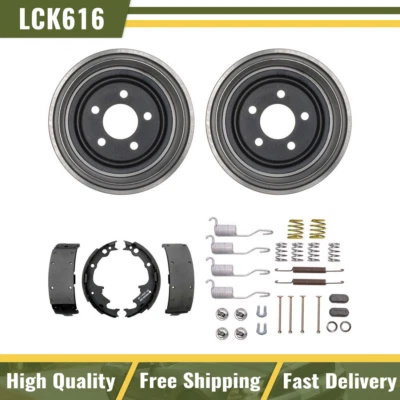 Tambores de freno traseros y zapatas de freno kit de resorte de hardware para Jeep Cherokee 1994-1999 Foto 1 de 4