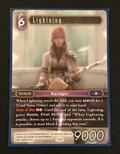 Lightning | 1-141L | Legend | Lightning | Forward | Opus 1 | Final Fantasy TCG - Picture 1 of 3