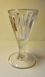 Very Rare Antique 18th Century Wine Glass With lovely upward fluted design - Picture 1 of 3