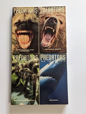 Predators of the Wild VHS lot Tarantula Hunters and Hunted Shark Grizzly Bear - Image 1 of 4