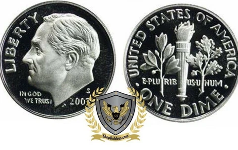 2008 S Roosevelt 90% Silver Dime DCAM GEM PROOF #2008SD Cover
