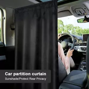 2pcs/set Taxi Car Isolation Curtain Partition Sun Shade Privacy Curtain& - Picture 1 of 13