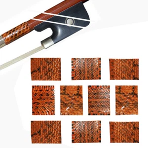 10xViolín Viola Arco Eje Serpiente Cuero Agarre Lapping 35*27mm Arco Soporte - Imagen 1 de 3