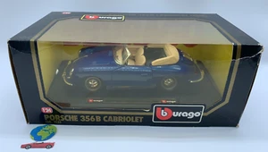 Bburago Porsche 356B Cabriolet, automodello scala 1:24 - 1:25, vintage (1907) - Foto 1 di 6