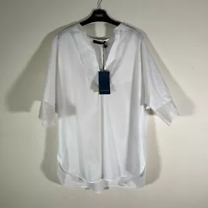 Piazza Sempione Women's Blouse Top White NEW 48 IT 16 UK 12 US - Picture 1 of 13