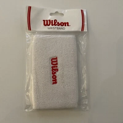 Wilson White WristBand Sweatbands - Image 1 of 2