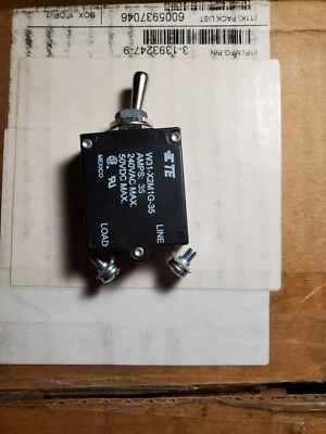 TE CONNECTIVITY TE CIRCUIT BREAKER 35A 240VAC 50VDC TOGGLE ACTUATOR W31-X2M1G-35
