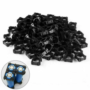 100tlg. 18650 Lithium Akku Batterie Halter Bracket Halterung Kunststoff Schwarz - Bild 1 von 6