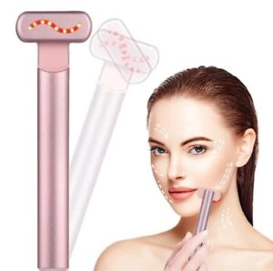 For Skincare and Anti-Aging 4-in-1 Facial Wand LED Red Light Therapy Massage NEW