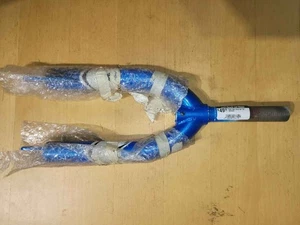 16" BMX MX Bicycle Bike Fork Steel 1" Threaded Blue By Trek - Picture 1 of 1