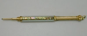 Old Original Gold and Pearl Mechanical Pencil Dated 1871 Very Rare - Picture 1 of 8
