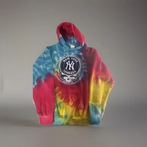 Felpa con cappuccio Yankees baseball cravatta arcobaleno giovanile 14/16 - Foto 1 di 7