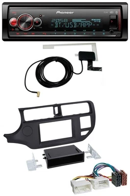 Pioneer Bluetooth DAB USB MP3 Autoradio für Kia Rio (UB 2011-2014) schwarz - Bild 1 von 4