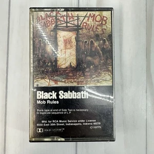 Black Sabbath Mob Rules Cassette Tape Album No Barcode 1981 M5-3605 - Picture 1 of 9