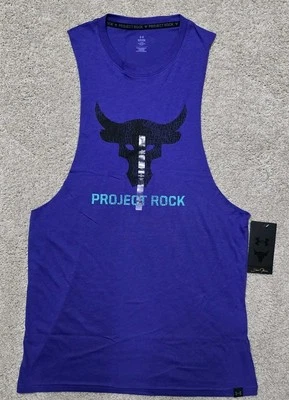 Camiseta sin mangas Under Armour UA Project Rock Brahma para hombre pequeña 1373787 púrpura $35 Foto 1 de 4