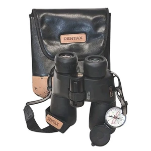 Pentax 12x50 PCF V Binoculars with Case & additional compass -They work - Picture 1 of 14