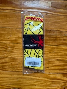 Paquete de 1 calcetín Supreme FW24 Spyder logotipo gráfico amarillo talla S/M nuevo EN MANO - Imagen 1 de 6