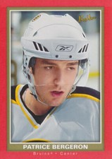 2005-06 Bee Hive RED #7 PATRICE BERGERON - BOSTON BRuins