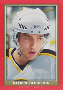 2005-06 Bee Hive RED #7 PATRICE BERGERON - BOSTON BRuins