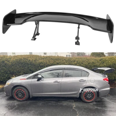 Alerón trasero negro brillante 47" alerón de ala de carreras para Acura TSX 2004-2014 Foto 1 de 4