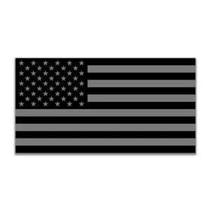 Classic Gray Subdued American USA Flag Sticker Decal Vinyl Car Truck Military - Picture 1 of 4