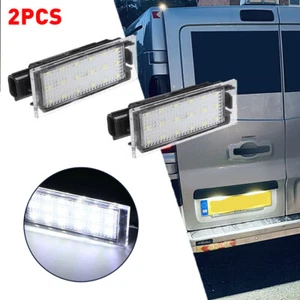 2x For Renault LED Licence Number Plate Light Clio Laguna Master Megane MK2 MK3 - Picture 1 of 12