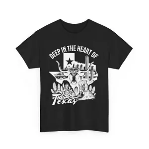 Texas Pride Graphic Tee, Cotton T-Shirt, Country Vibe, Casual Wear, Lonestar - Picture 1 of 33