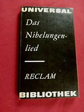 Das Nibelungenlied. Verlag Ph. Reclam jun. Leipzig 1983 - Nr.642.