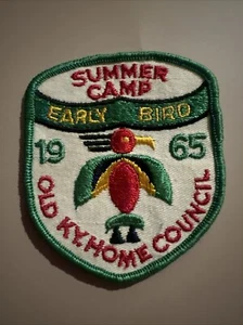 1965 Old Kentucky Home Council Early Bird Summer Camp BSA Camp Patch OKHC - Picture 1 of 2