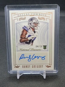 2015 National Treasures Autograph Rookie Card Auto #184 Randy Gregory 04/10 SSP - Picture 1 of 3