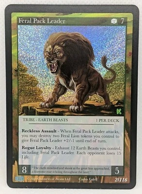 Chronicles of Arcane TCG Feral Pack Leader Full Holo Kickstarter - Image 1 of 4