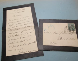 HENRI JOLY Autographe Signé 1919 SOCIOLOGUE PHILOSOPHE CRIMINOLOGIE à JOHANNET - Picture 1 of 3