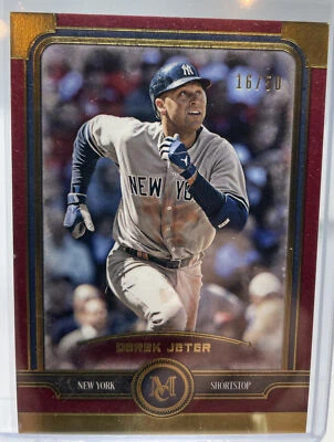2019 Topps Museum Collection DEREK JETER GOLD YANKEES 16/50! See Description - Image 1 of 2