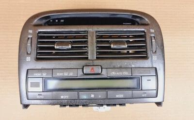 Unidad de interruptor de control de calor de CA Lexus LS430 2001-2003 con bisel de ventilación de aire OEM usado Foto 1 de 4