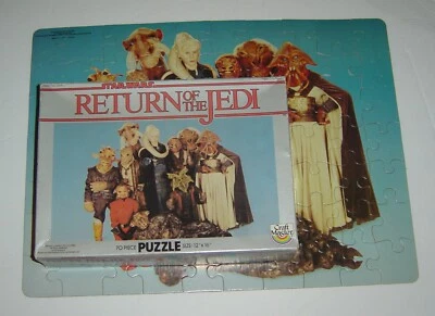 Rompecabezas de colección 1983 Star Wars Return of Jedi 70 piezas 12x16 Craft Master Foto 1 de 4