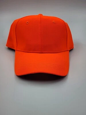 Paramount Outdoors Blaze Orange Hunting Hat Ball Cap - Adjustable Snapback - Image 1 of 4