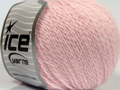 6-Skein Lot Angora Cashmere Yarn Fine 6x50g/200m Baby Pink - Image 1 of 4