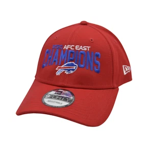 Buffalo Bills New Era 9FORTY AFC East NFL Champions Red Adjustable Hat - Picture 1 of 6