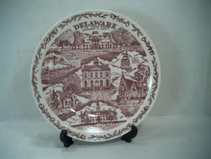 VERNON KILNS U.S.A. DELAWARE PLATE - Picture 1 of 2