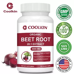 120 piezas raíz de remolacha 8000 mg - refuerzo de óxido nítrico, soporte para corazón y presión arterial - Imagen 1 de 11