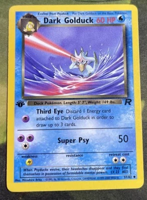 1st Edition Dark Golduck 37/82 - Team Rocket - Near Mint - Image 1 of 2