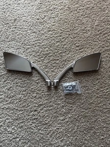 harley  Custom universal mirrors Touring fxr dyna softail sportster fxdx Smooth - Picture 1 of 4