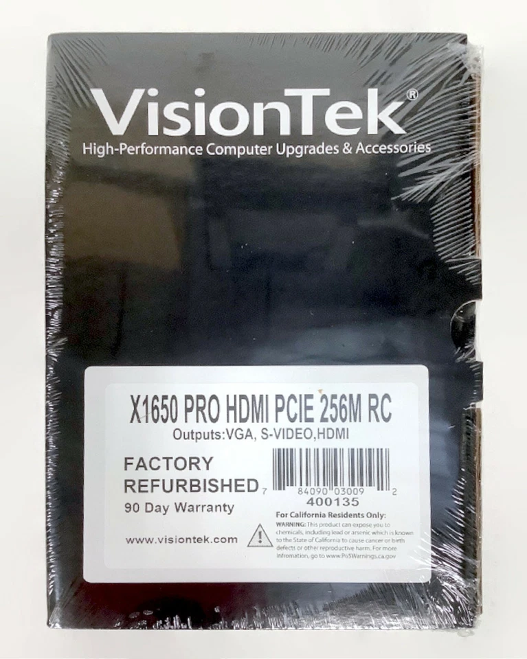 VisionTek ATI Radeon X1650 Pro 256MB GDDR2 SDRAM PCI Express x16 Graphics Card - Image 1 of 3
