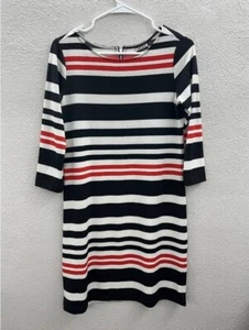 Womens HAANI Dress Size Small Striped 3/4 Sleeve  - Picture 1 of 12