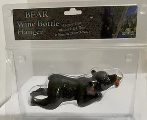 BLACK BEAR, WINE BOTTLE HANGER, NEW IN ORIGINAL PACKAGE - Picture 1 of 1
