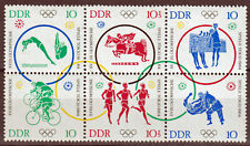DDR 1039/44 Zd. Giochi Olimpici 1964, Non Timbrato
