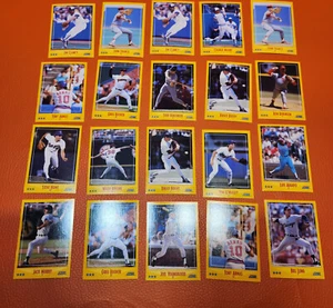 Score MLB Pro Baseball 1987 Season Numbered Trading Cards Lot Of 20 VTG Yellow - Picture 1 of 14