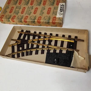 LGB G GAUGE RIGHT & LEFT HAND MANUAL POINT R1 30 Degrees SET - Picture 1 of 8