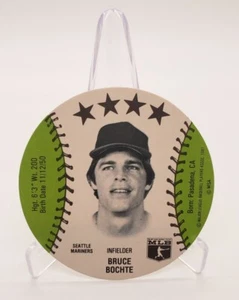 Rare Vintage 1981 Peter Pan Sunbeam Bruce Bochte MSA Seattle Mariners Star - Picture 1 of 12