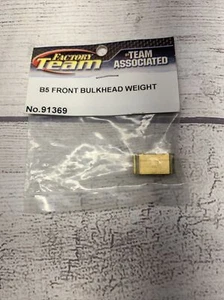Team Associated FT Front Bulkhead Weight 15g Rc10b5m ASC91369 BOX B1 - Picture 1 of 2